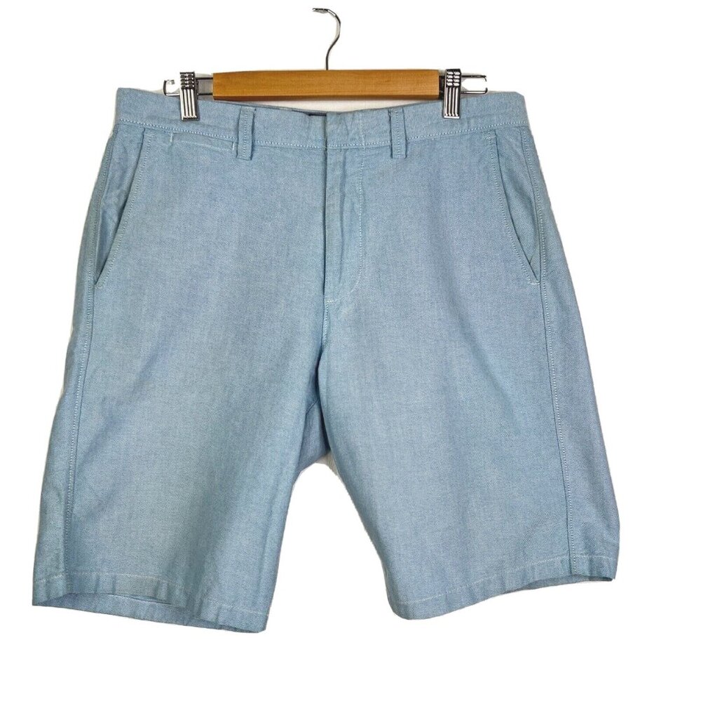 J Crew Shorts Mens‎ 31" 10.5" Blue Oxford Cloth Casual Cotton Preppy Golf Club